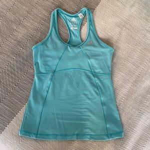 Adidas robin’s egg blue racerback top